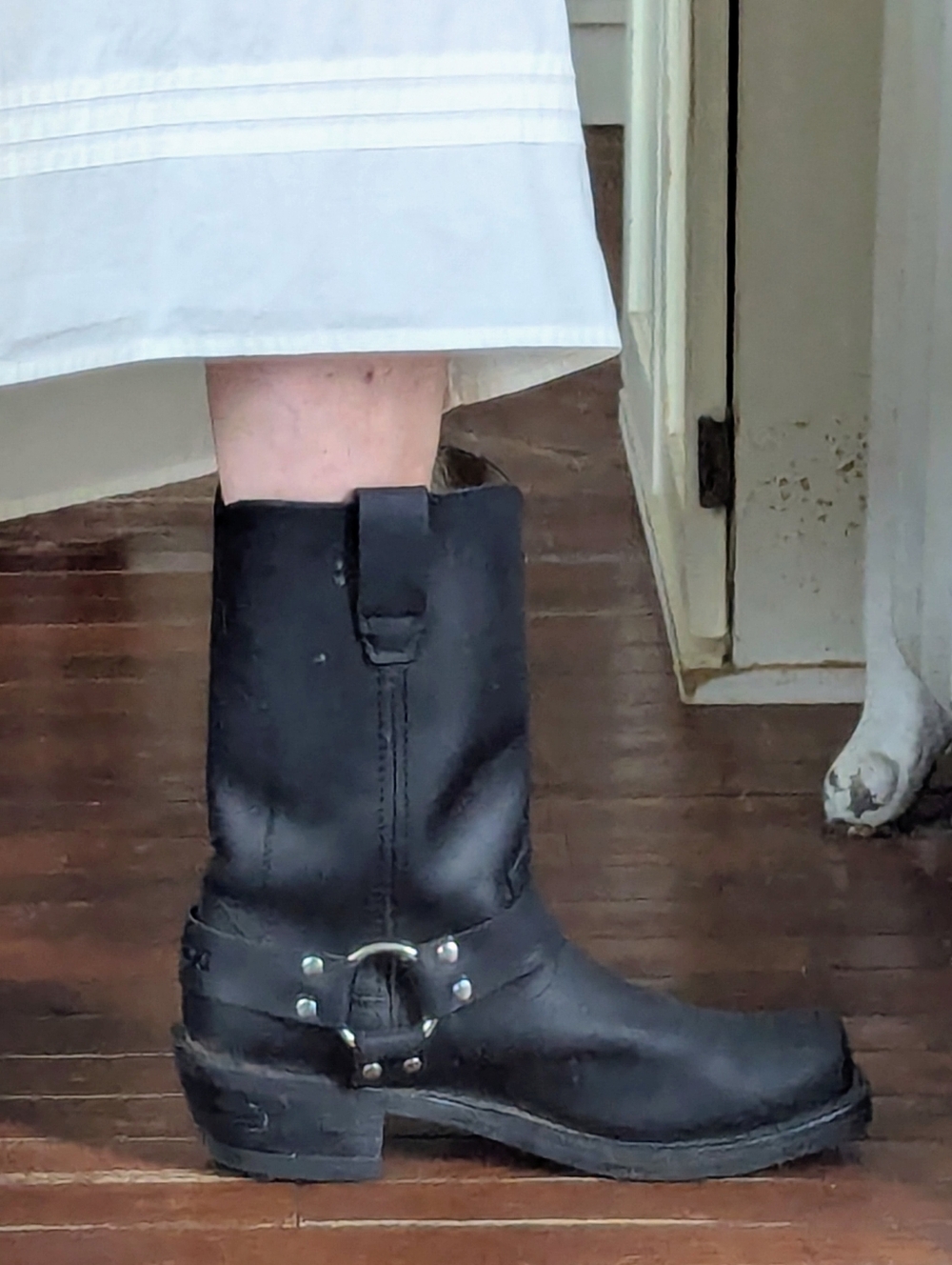 Durango Black Harness Moto Boots Women's 9 - Picture 6 of 8